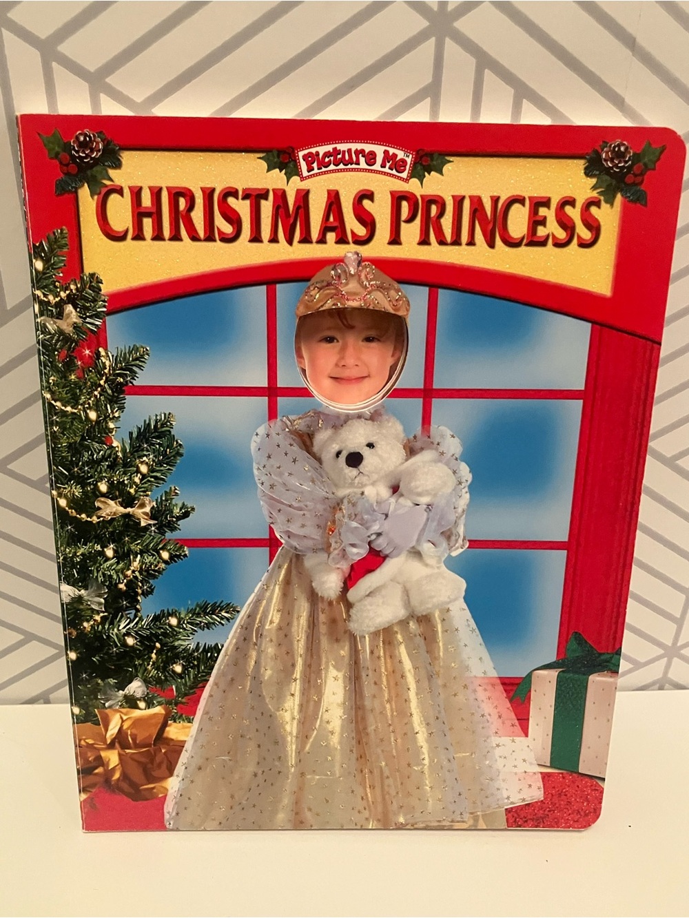 Christmas Princess Hard Page Book - insert your child’s photo